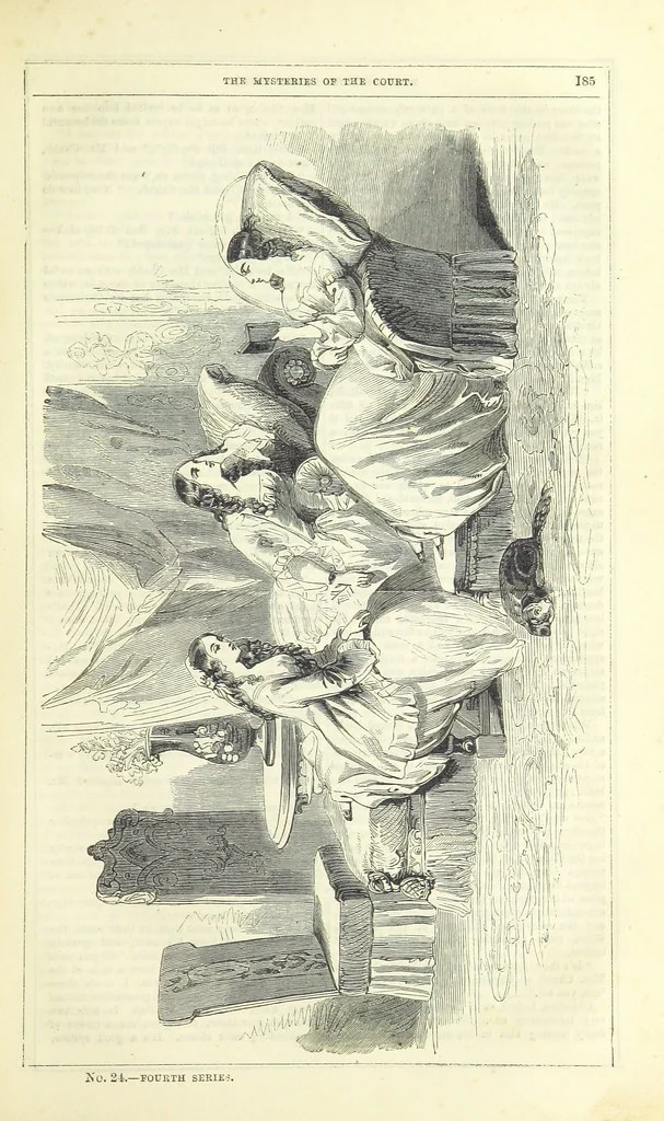 An illustration from The Mysteries of the Court of London ... With ... illustrations, 1849, leaf 201