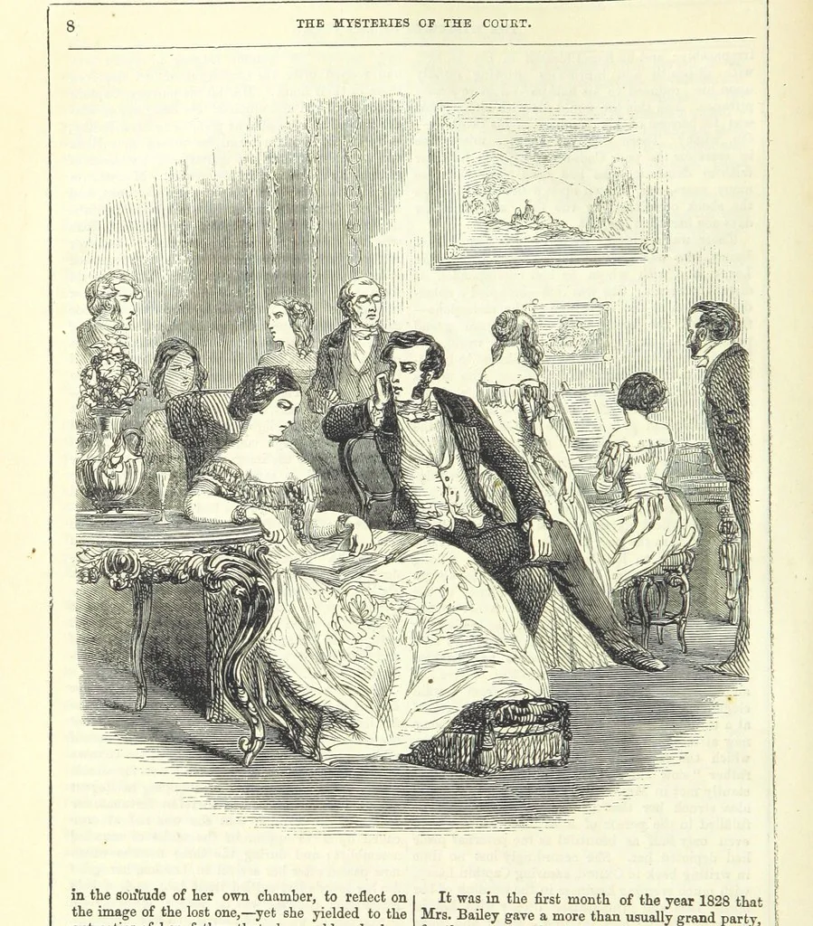 An illustration from The Mysteries of the Court of London ... With ... illustrations, 1849, leaf 24