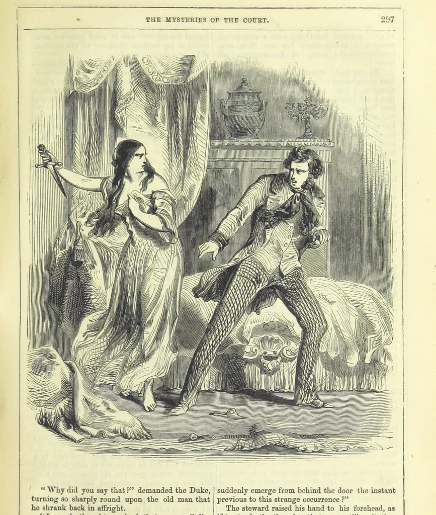 An illustration from The Mysteries of the Court of London ... With ... illustrations, 1849, leaf 313