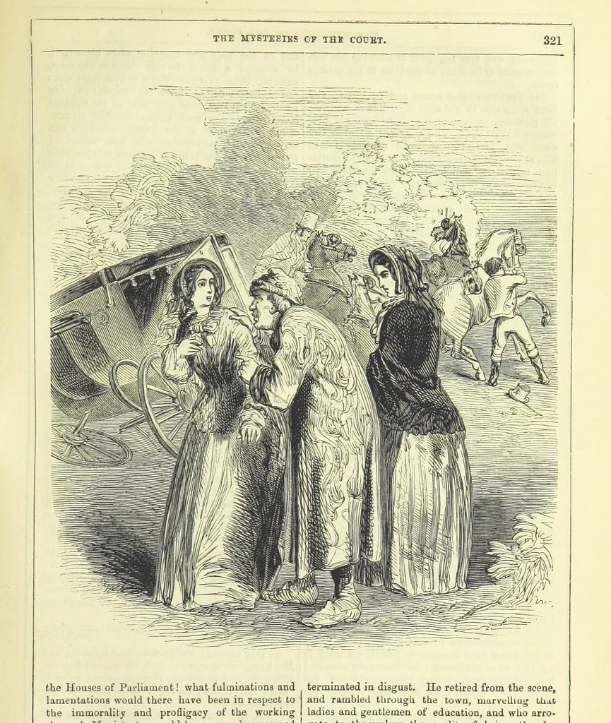 An illustration from The Mysteries of the Court of London ... With ... illustrations, 1849, leaf 337