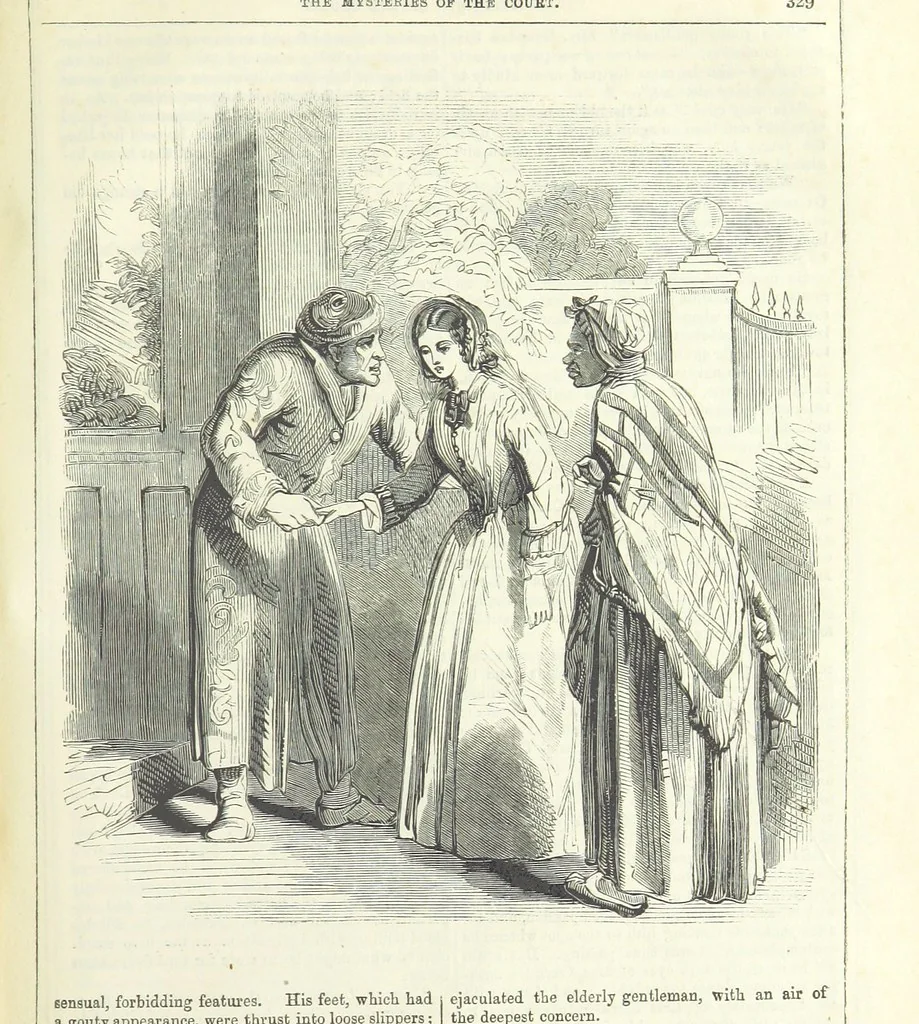 An illustration from The Mysteries of the Court of London ... With ... illustrations, 1849, leaf 345