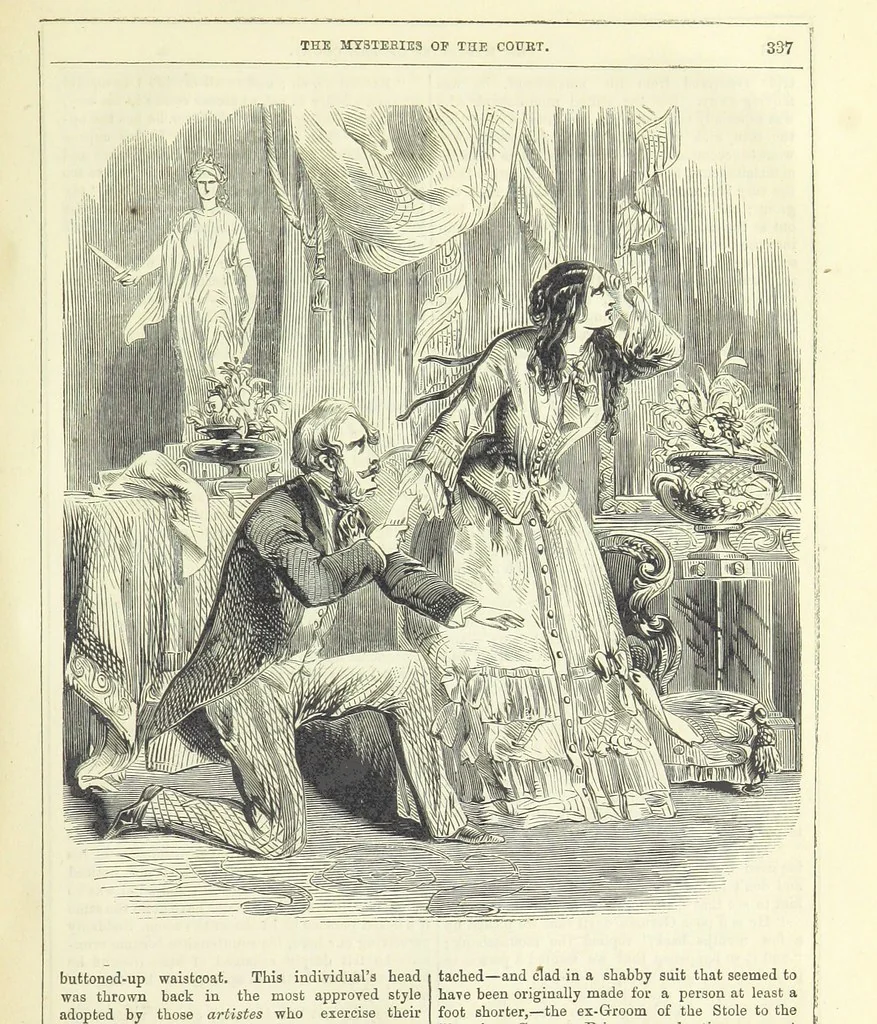 An illustration from The Mysteries of the Court of London ... With ... illustrations, 1849, leaf 353