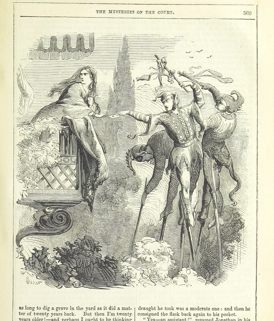 An illustration from The Mysteries of the Court of London ... With ... illustrations, 1849, leaf 385