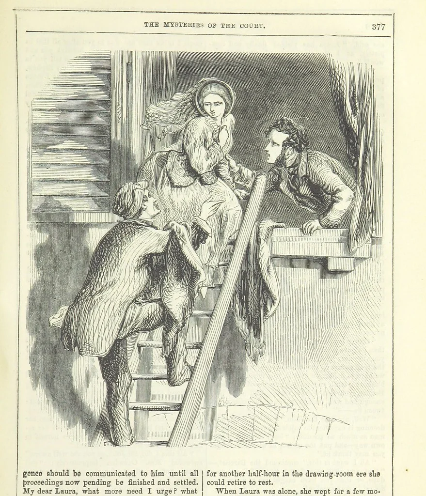 An illustration from The Mysteries of the Court of London ... With ... illustrations, 1849, leaf 393