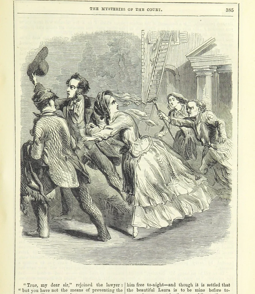 An illustration from The Mysteries of the Court of London ... With ... illustrations, 1849, leaf 401