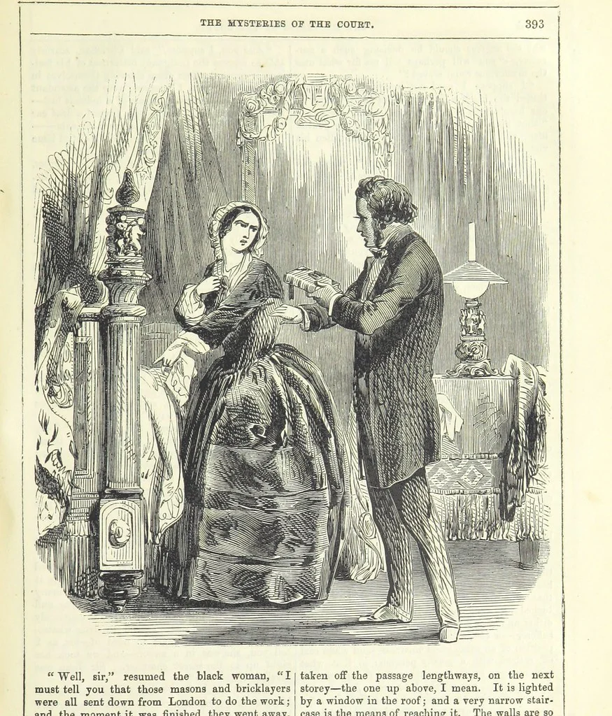 An illustration from The Mysteries of the Court of London ... With ... illustrations, 1849, leaf 409