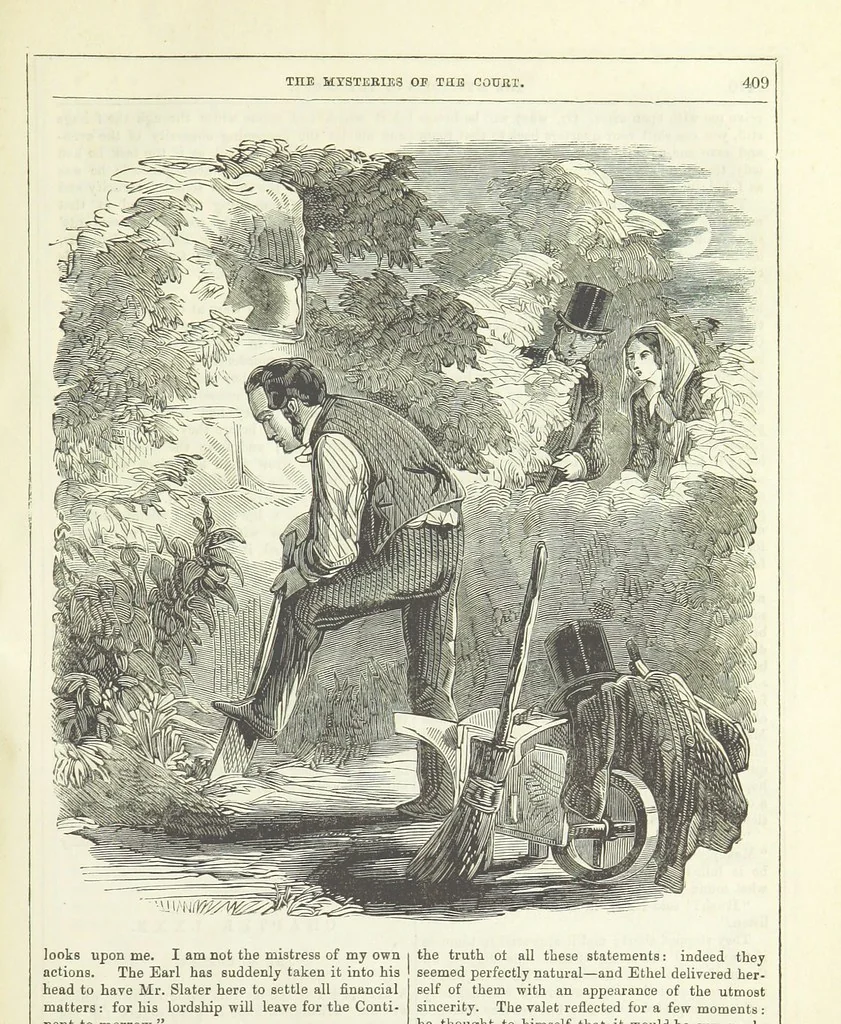 An illustration from The Mysteries of the Court of London ... With ... illustrations, 1849, leaf 425