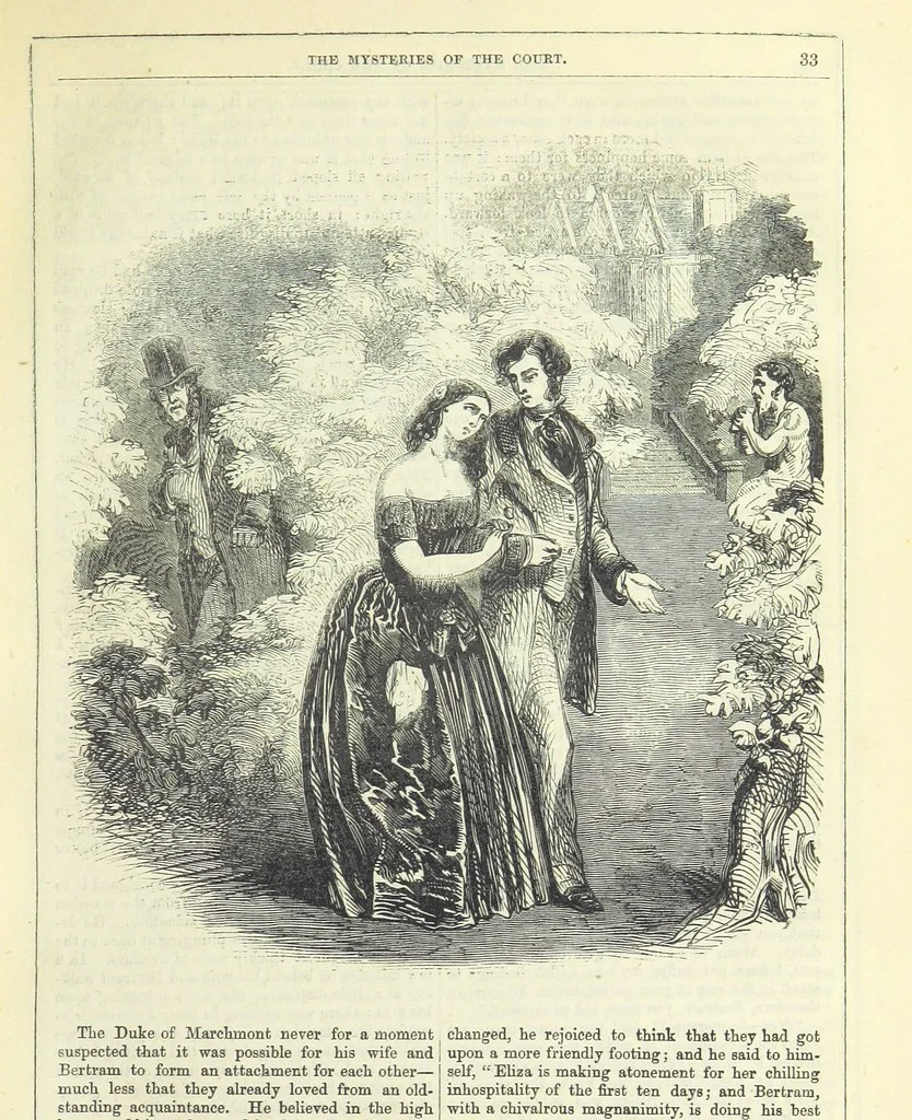 An illustration from The Mysteries of the Court of London ... With ... illustrations, 1849, leaf 49