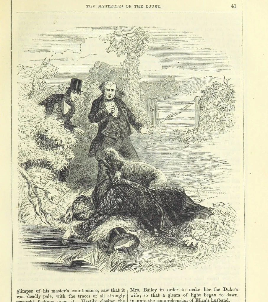 An illustration from The Mysteries of the Court of London ... With ... illustrations, 1849, leaf 57