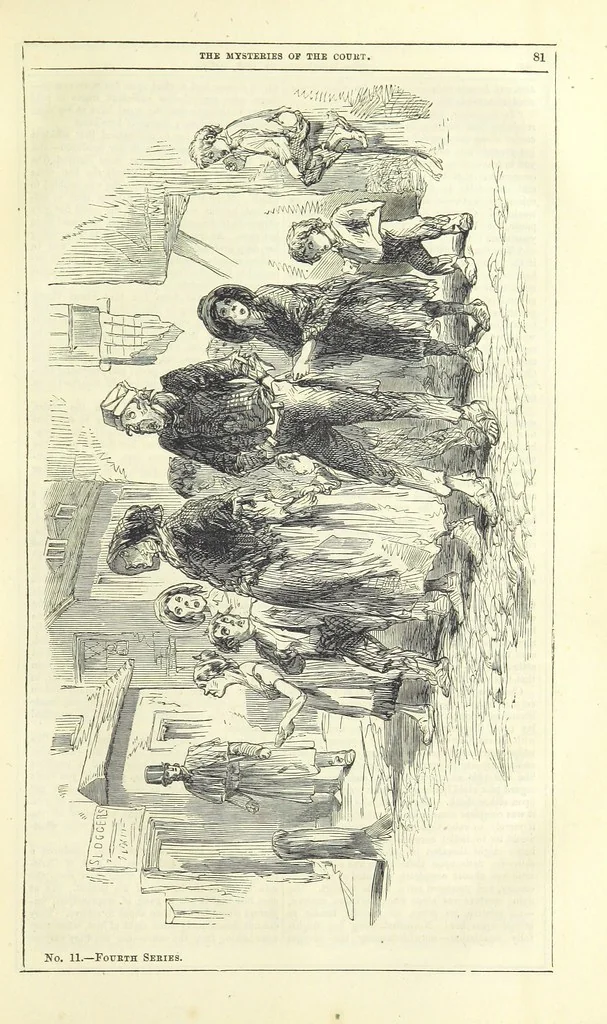 An illustration from The Mysteries of the Court of London ... With ... illustrations, 1849, leaf 97