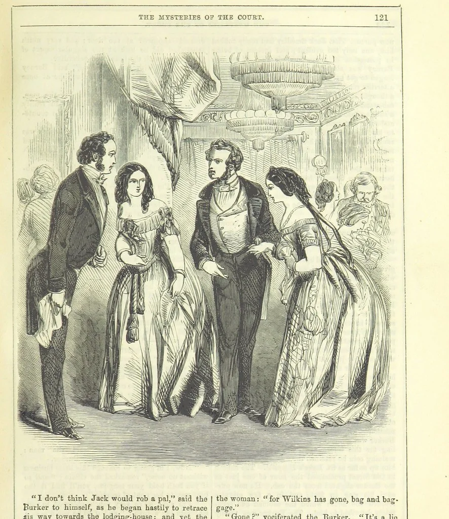 An illustration from The Mysteries of the Court of London ... With ... illustrations, 1849, leaf 137