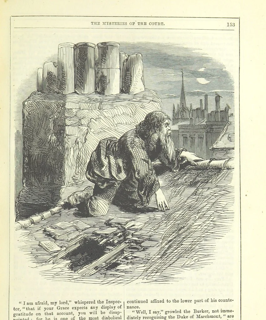 An illustration from The Mysteries of the Court of London ... With ... illustrations, 1849, leaf 169