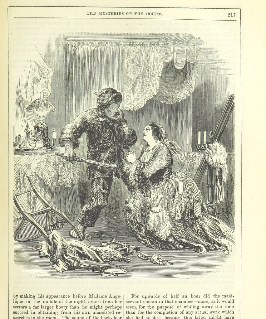 An illustration from The Mysteries of the Court of London ... With ... illustrations, 1849, leaf 233