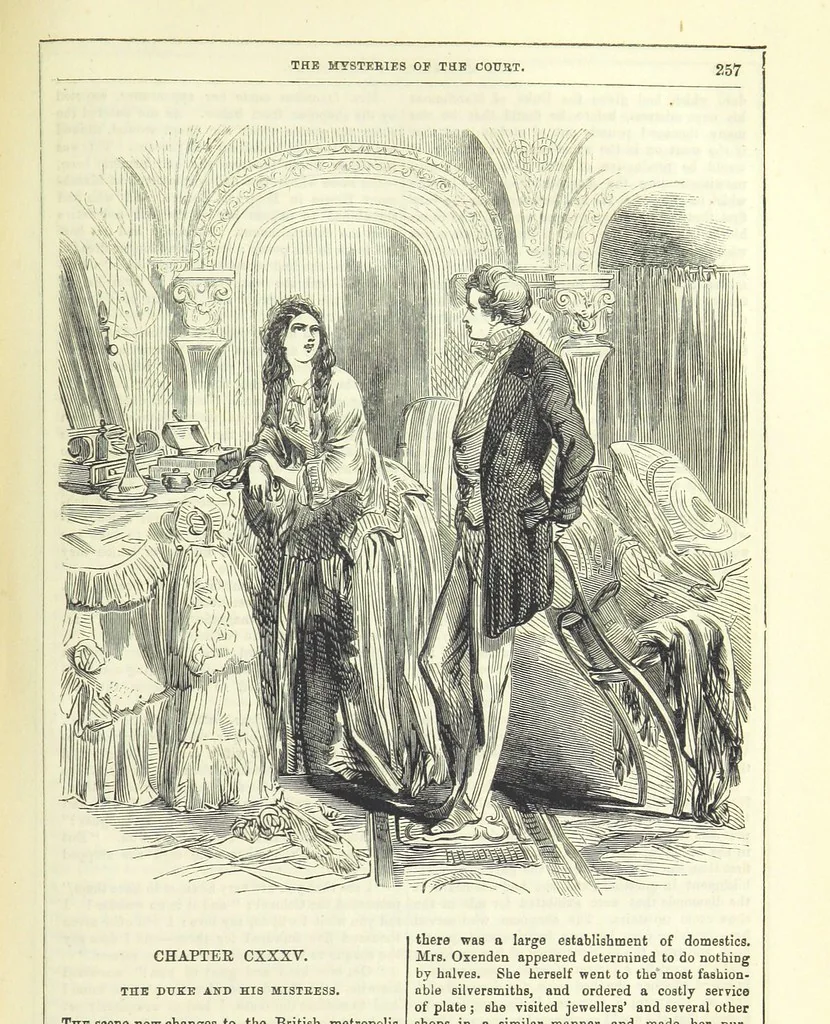 An illustration from The Mysteries of the Court of London ... With ... illustrations, 1849, leaf 273