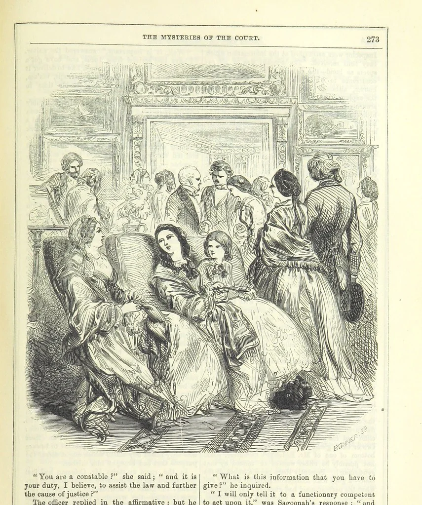 An illustration from The Mysteries of the Court of London ... With ... illustrations, 1849, leaf 289