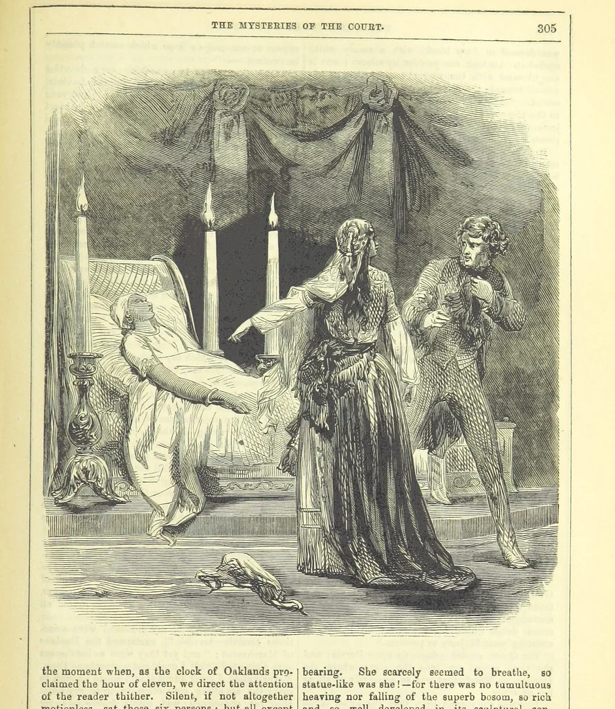 An illustration from The Mysteries of the Court of London ... With ... illustrations, 1849, leaf 321
