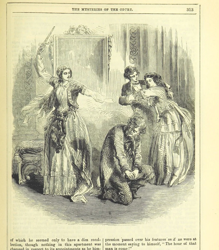 An illustration from The Mysteries of the Court of London ... With ... illustrations, 1849, leaf 329