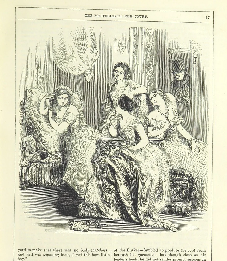 An illustration from The Mysteries of the Court of London ... With ... illustrations, 1849, leaf 33