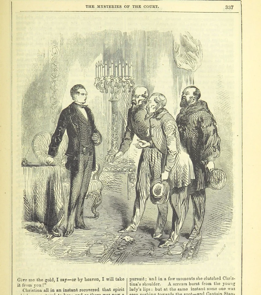 An illustration from The Mysteries of the Court of London ... With ... illustrations, 1849, leaf 353