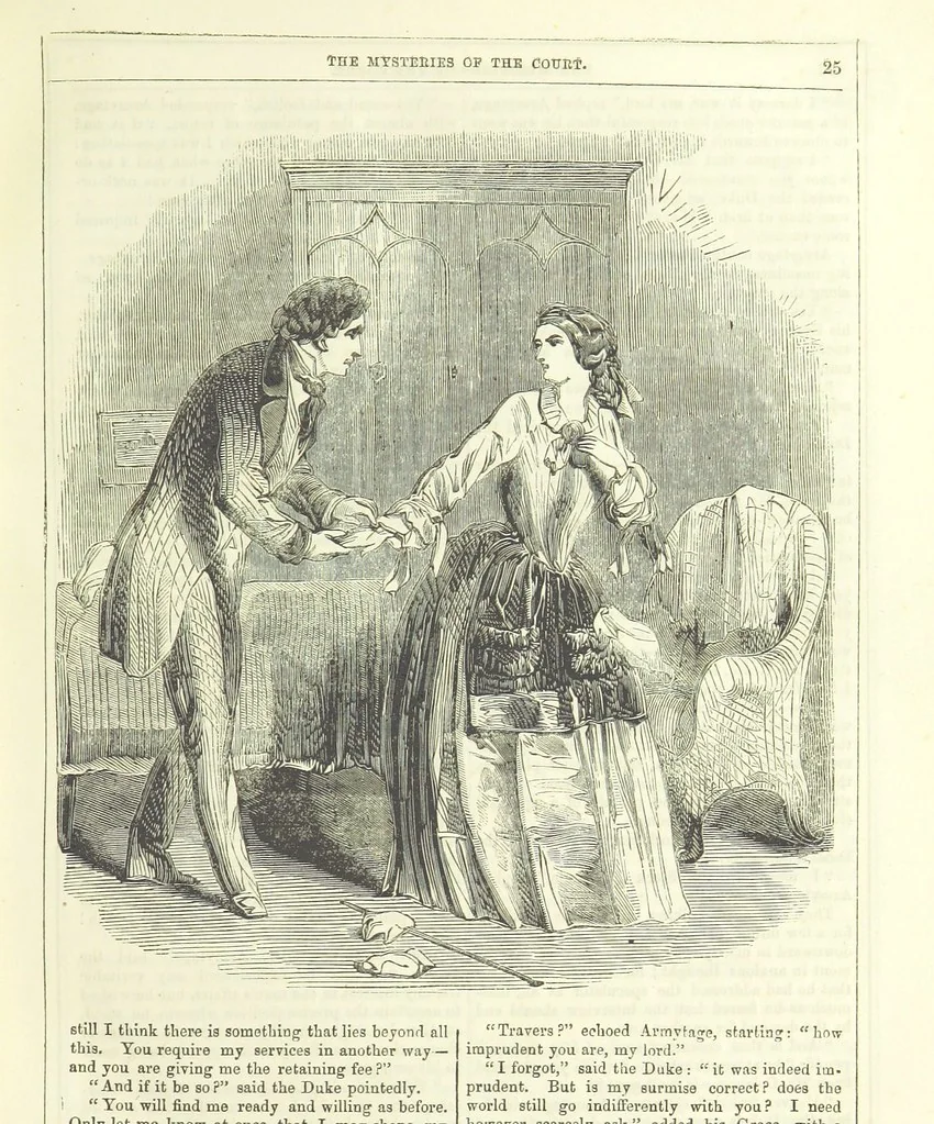 An illustration from The Mysteries of the Court of London ... With ... illustrations, 1849, leaf 41
