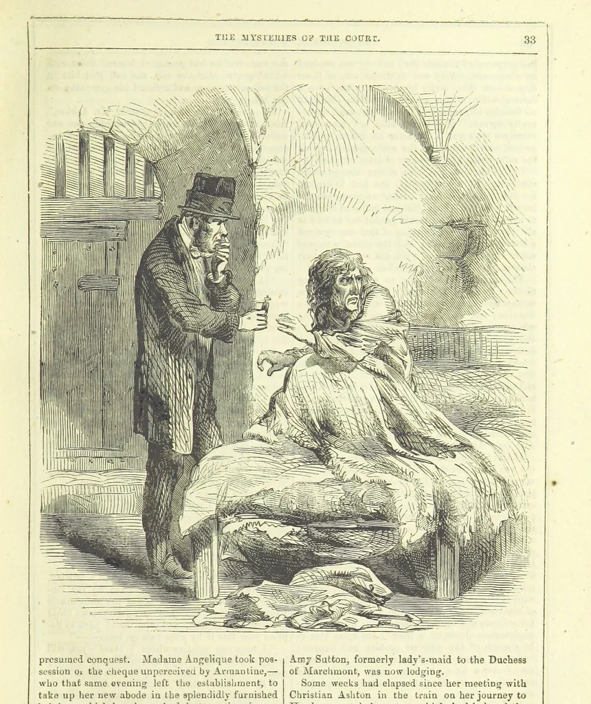 An illustration from The Mysteries of the Court of London ... With ... illustrations, 1849, leaf 49