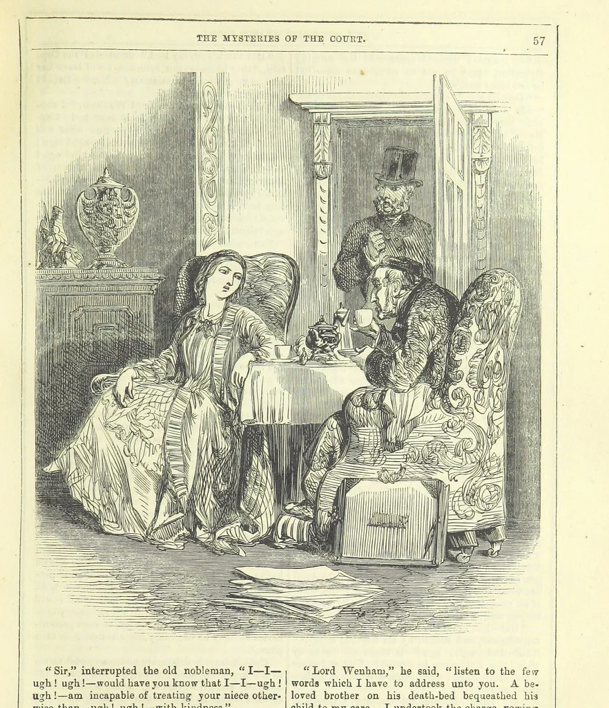An illustration from The Mysteries of the Court of London ... With ... illustrations, 1849, leaf 73