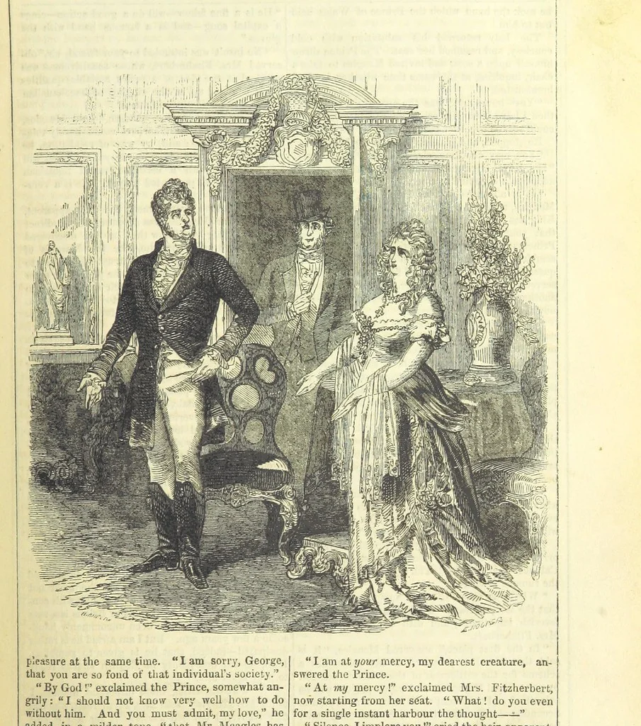An illustration from The Mysteries of the Court of London, 1850, leaf 167