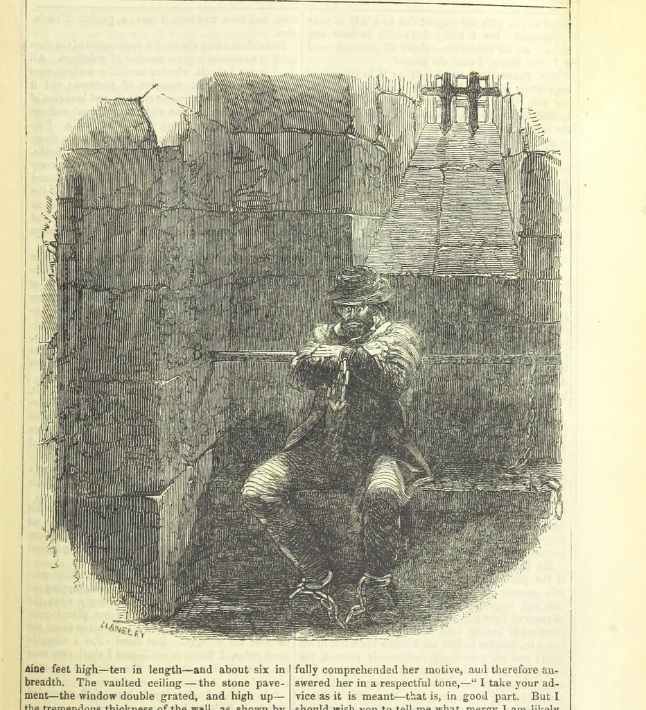 An illustration from The Mysteries of the Court of London, 1850, leaf 199
