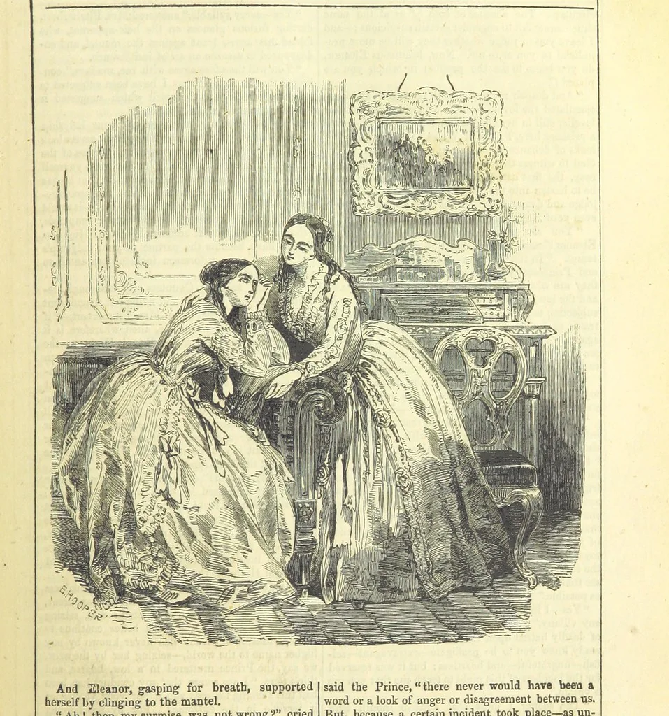 An illustration from The Mysteries of the Court of London, 1850, leaf 279