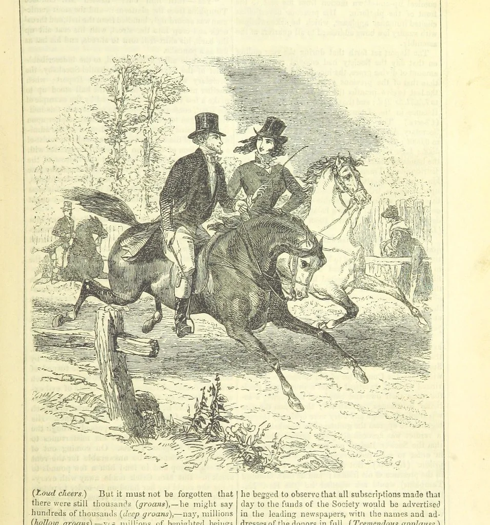 An illustration from The Mysteries of the Court of London, 1850, leaf 295