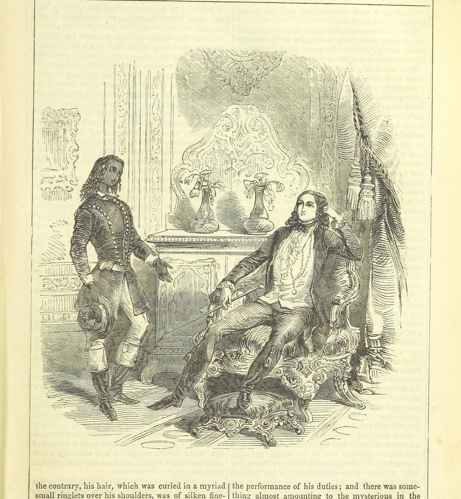 An illustration from The Mysteries of the Court of London, 1850, leaf 495