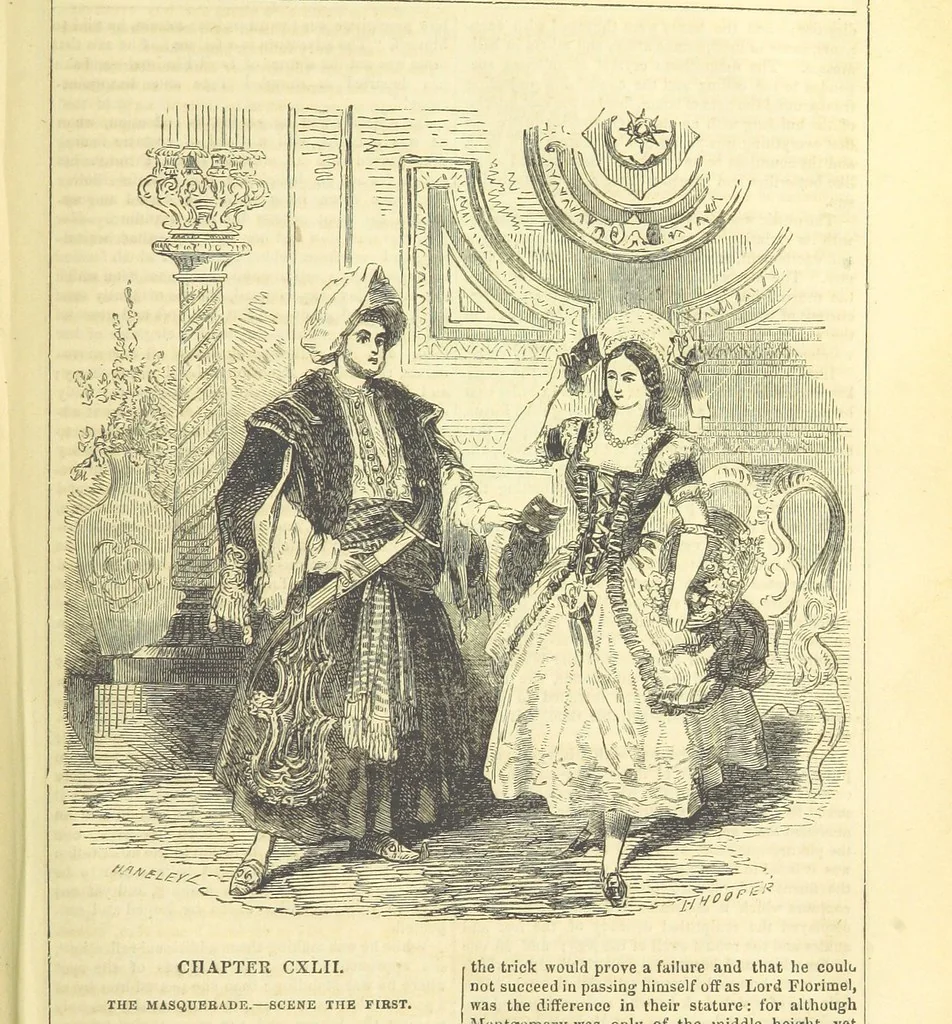 An illustration from The Mysteries of the Court of London, 1850, leaf 511