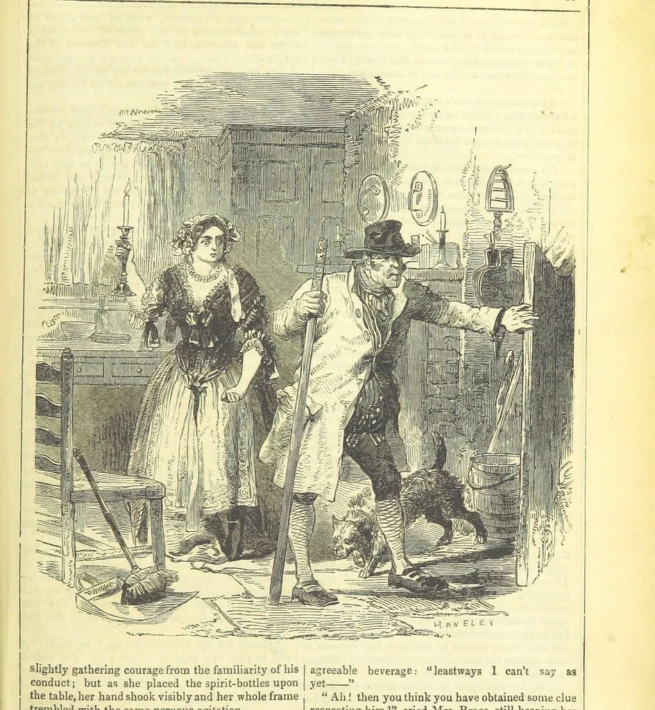 An illustration from The Mysteries of the Court of London, 1850, leaf 527