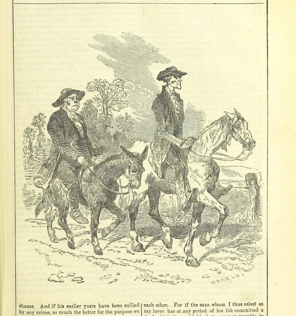 An illustration from The Mysteries of the Court of London, 1850, leaf 535