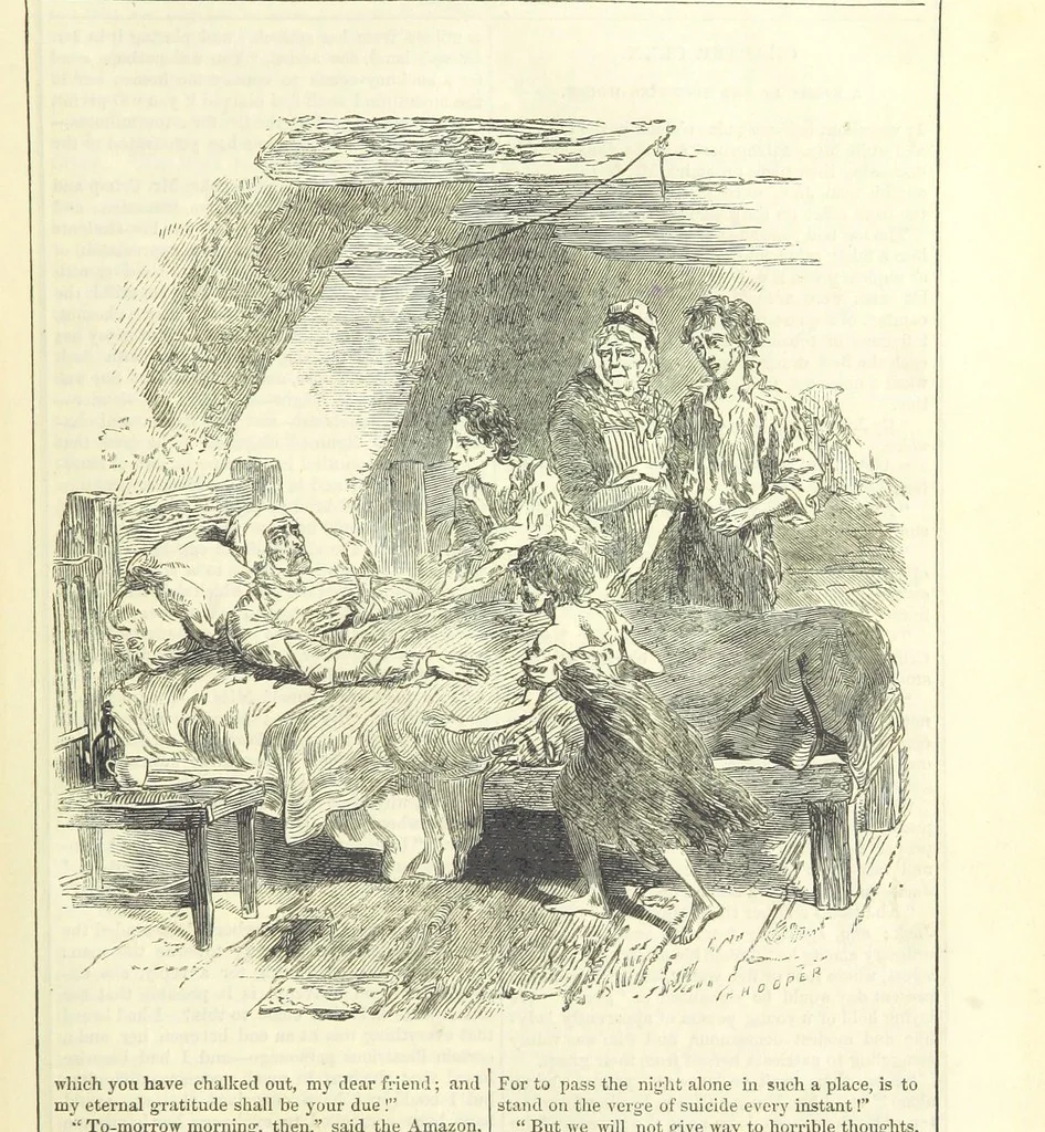 An illustration from The Mysteries of the Court of London, 1850, leaf 623