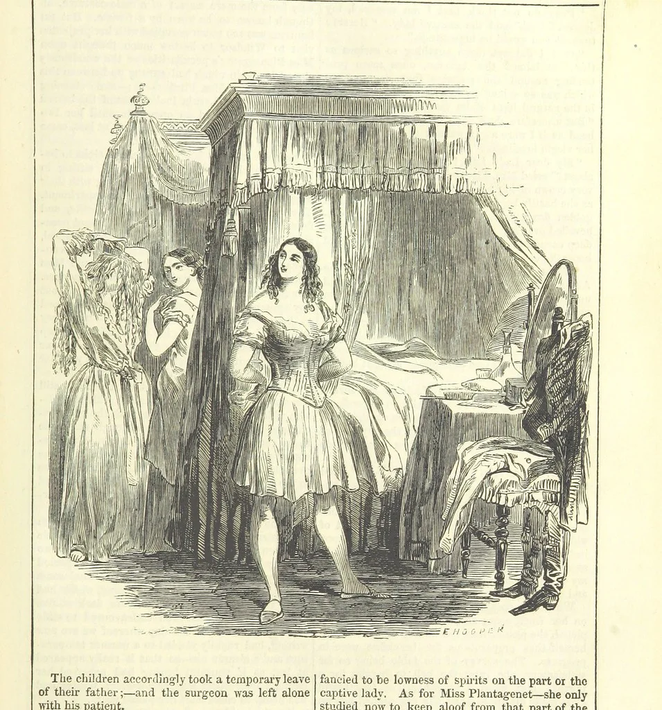 An illustration from The Mysteries of the Court of London, 1850, leaf 631