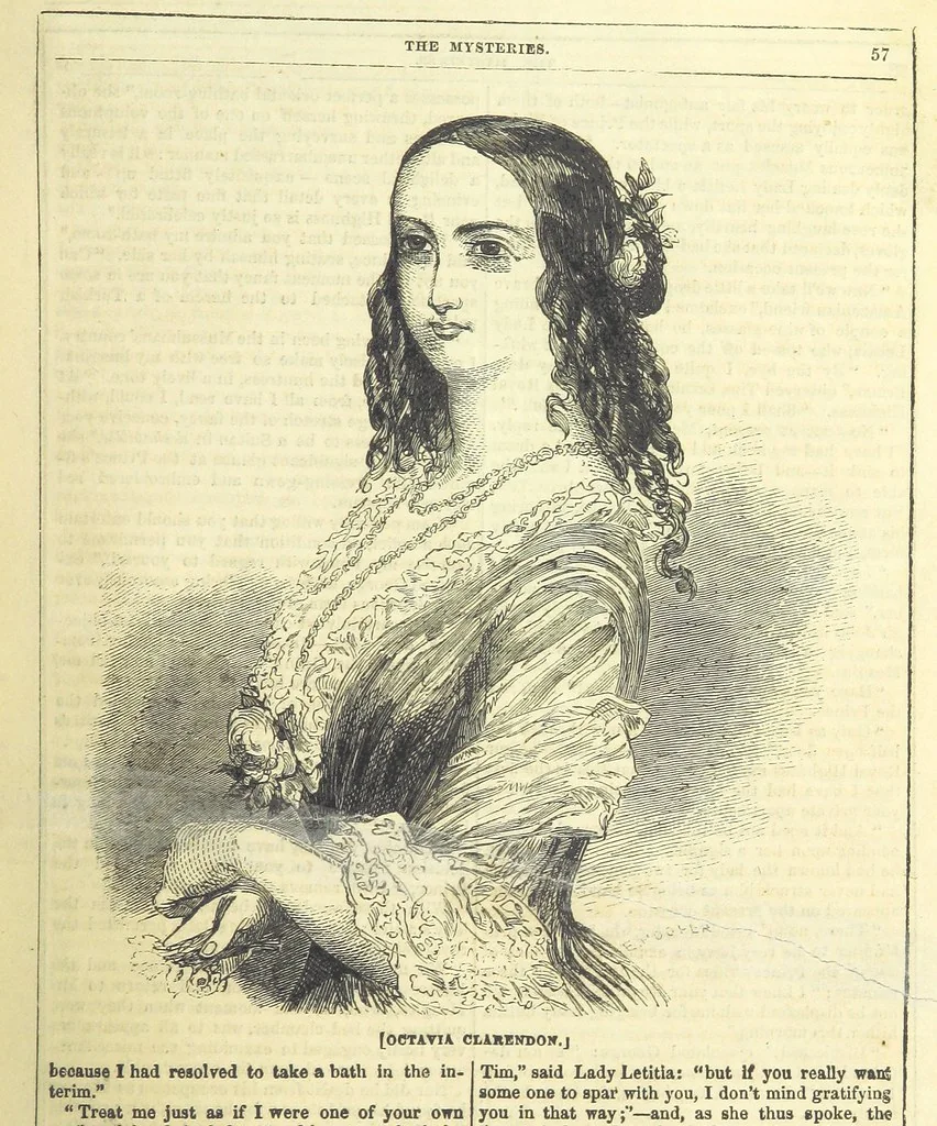 An illustration from The Mysteries of the Court of London, 1850, leaf 75