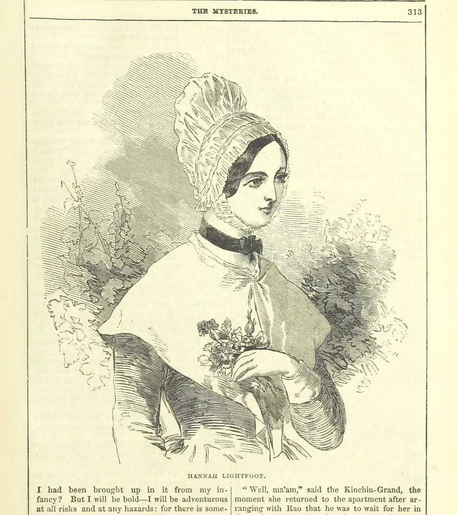 An illustration from The Mysteries of the Court of London, 1850, leaf 751