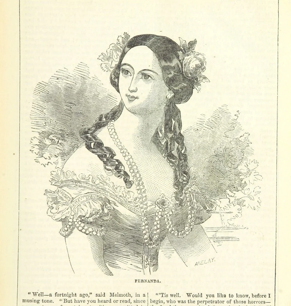 An illustration from The Mysteries of the Court of London, 1850, leaf 807