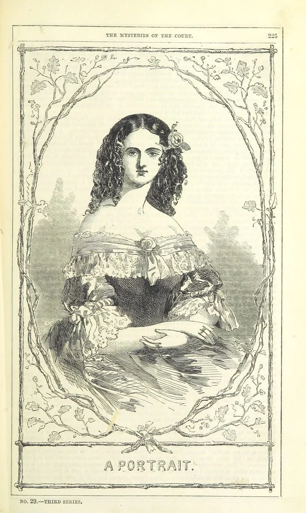 An illustration from The Mysteries of the Court of London, 1850, leaf 239