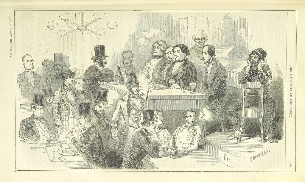 An illustration from The Mysteries of the Court of London, 1850, leaf 287