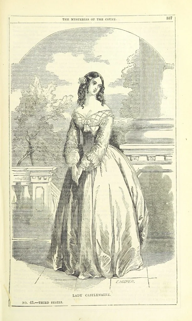 An illustration from The Mysteries of the Court of London, 1850, leaf 351