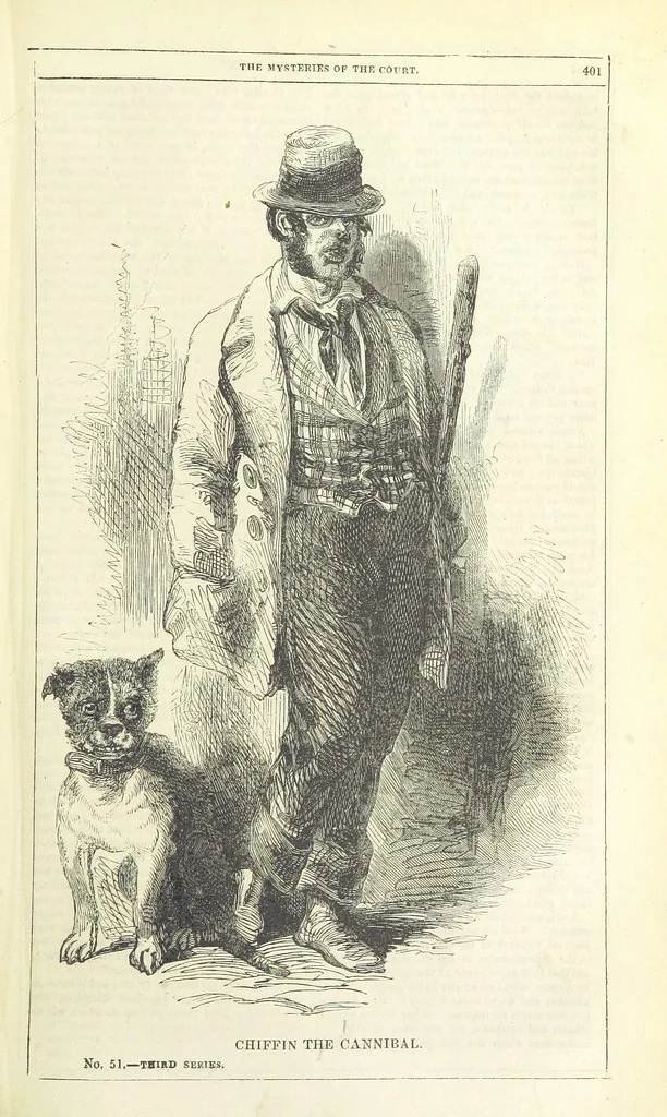 An illustration from The Mysteries of the Court of London, 1850, leaf 415