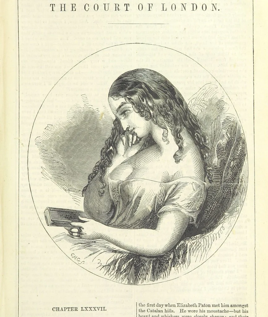 An illustration from The Mysteries of the Court of London, 1850, leaf 439