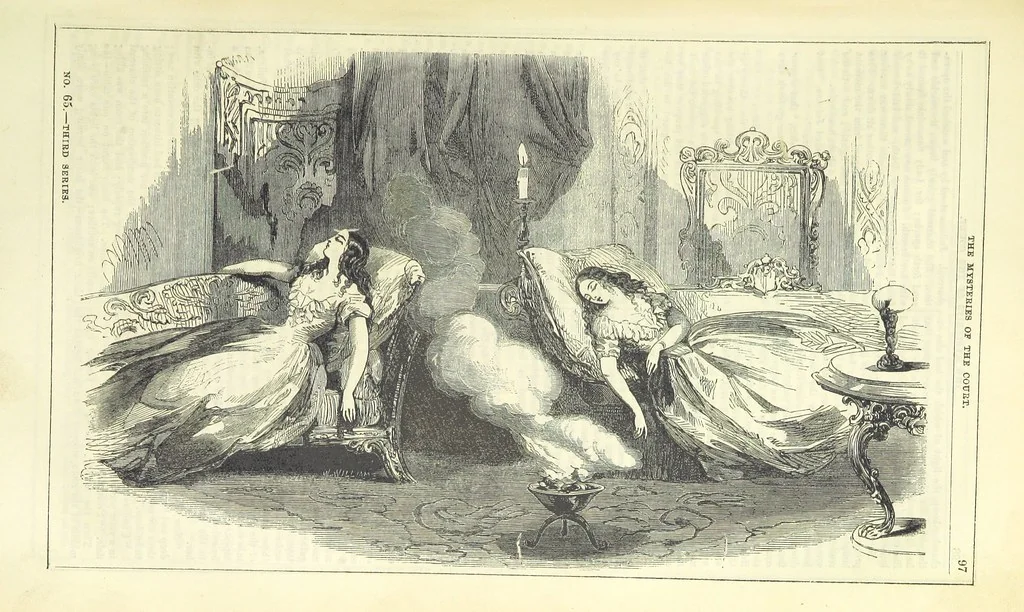 An illustration from The Mysteries of the Court of London, 1850, leaf 535