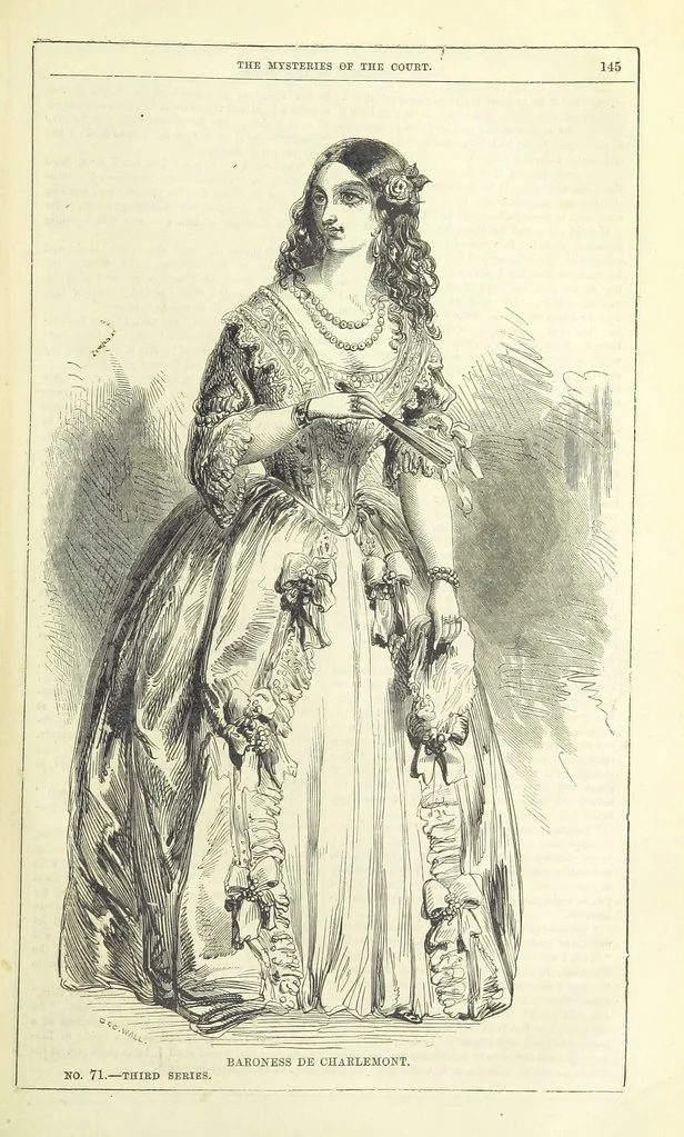 An illustration from The Mysteries of the Court of London, 1850, leaf 583