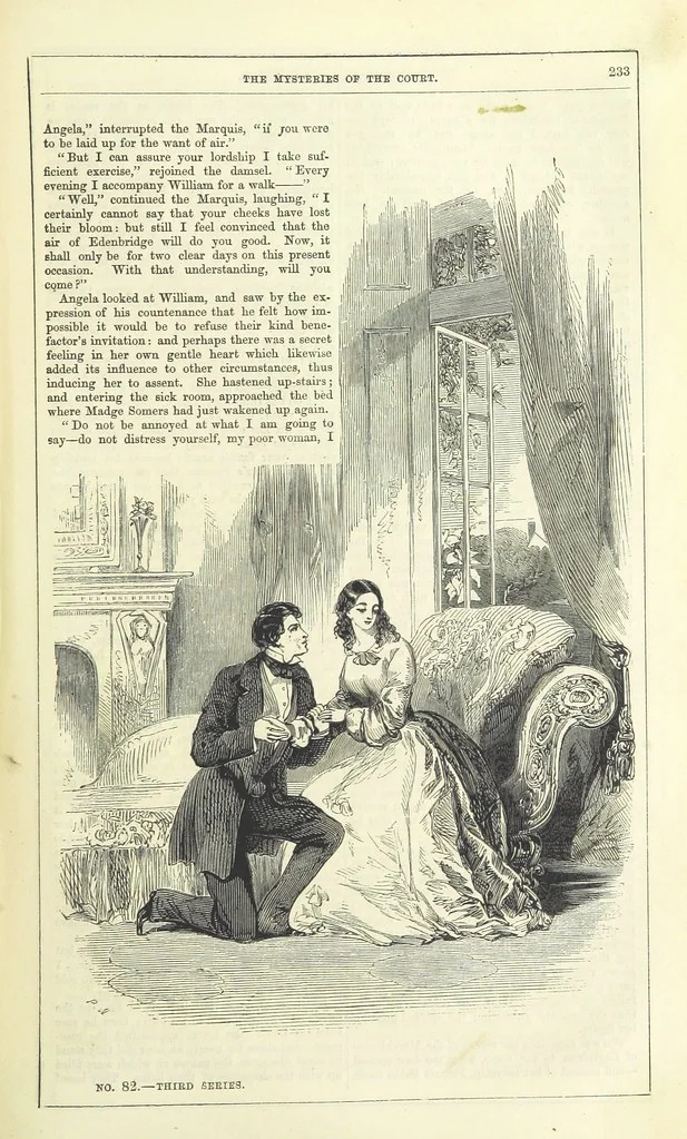 An illustration from The Mysteries of the Court of London, 1850, leaf 671