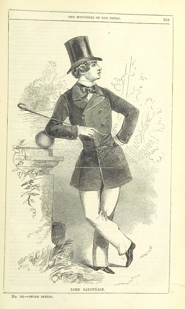 An illustration from The Mysteries of the Court of London, 1850, leaf 767