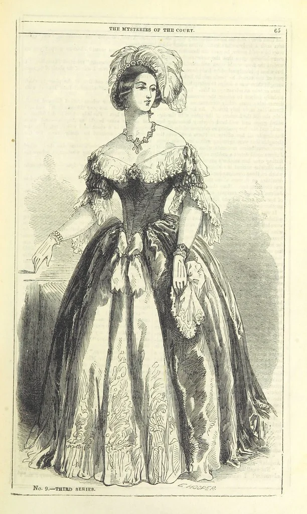 An illustration from The Mysteries of the Court of London, 1850, leaf 79