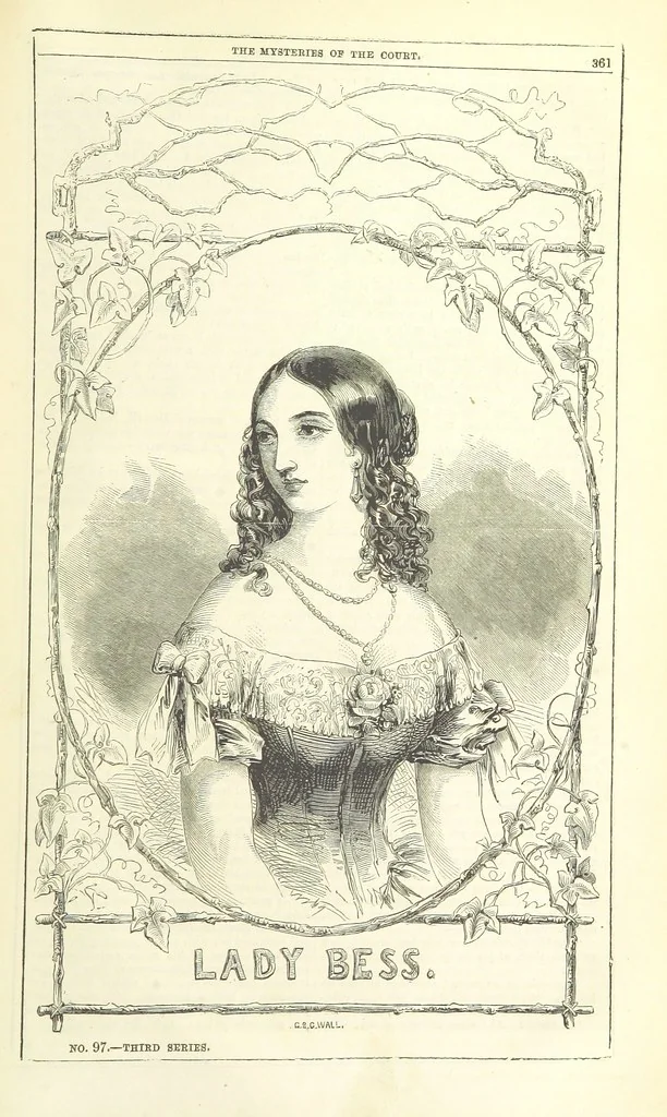 An illustration from The Mysteries of the Court of London, 1850, leaf 799